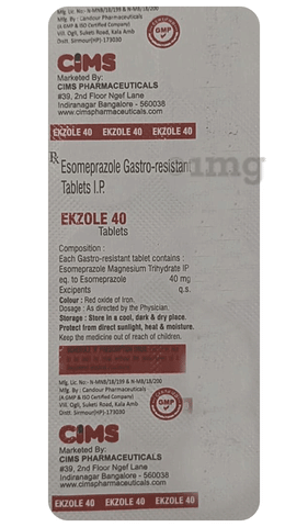 Ekzole 40mg Tablet image