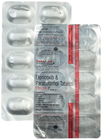 Etosak P 60mg/325mg Tablet