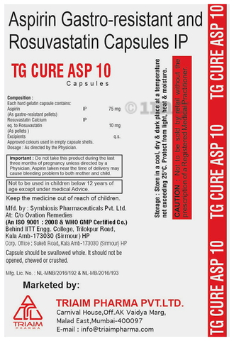 TG Cure ASP 10 Tablet image TG Cure ASP 10 Tablet image
