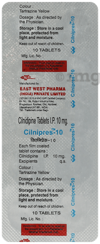 Cilnipres 10mg Tablet image