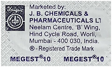 Megest 10mg Tablet image