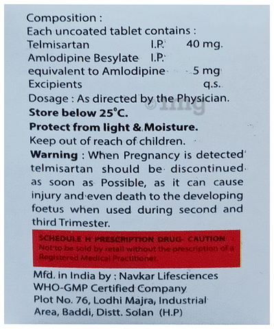 Telmisart-AM Tablet image