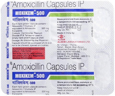 Moxikem 500mg Capsule image Moxikem 500mg Capsule image