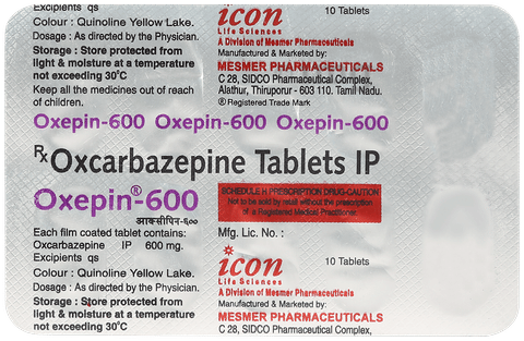 Oxepin 600mg Tablet image Oxepin 600mg Tablet image
