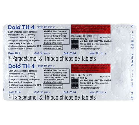 Dolo TH 4 Tablet image