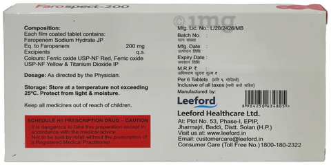 Farospect 200mg Tablet image