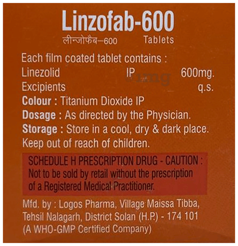 Linzofab 600 Tablet image Linzofab 600 Tablet image