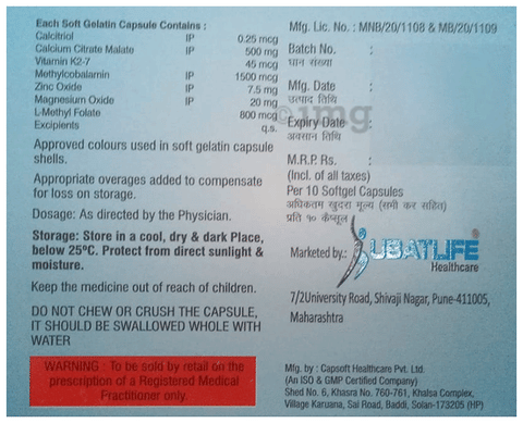 Batcium-K2 Capsule image