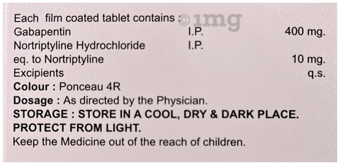Gabasiw NT 400 Tablet image