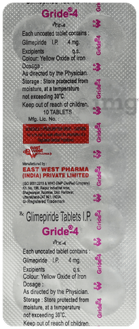 Gride 4mg Tablet image