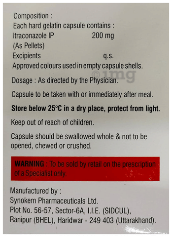 Itrotus 200mg Capsule image Itrotus 200mg Capsule image