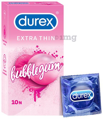 Durex Extra Thin Condom Bubblegum image