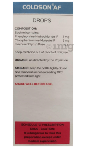 Coldson AF Oral Drops Raspberry image