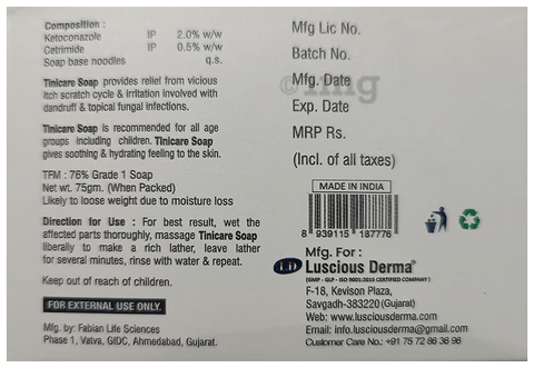 Tinicare Soap