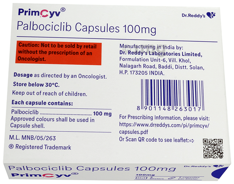 Primcyv 100mg Capsule image