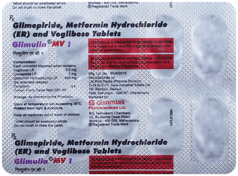 Glimulin MV 1 Tablet ER image