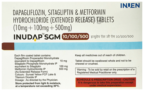 Inudap SGM 10/100/500 Tablet ER
