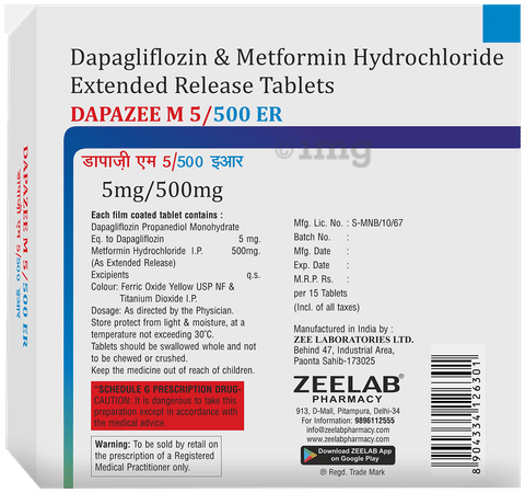 Dapazee M 5/500 ER Tablet image Dapazee M 5/500 ER Tablet image