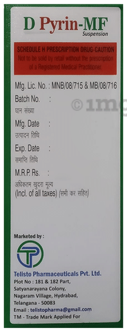 D Pyrin-MF Oral Suspension Mango