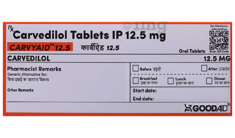 Carvyaid 12.5 Tablet image