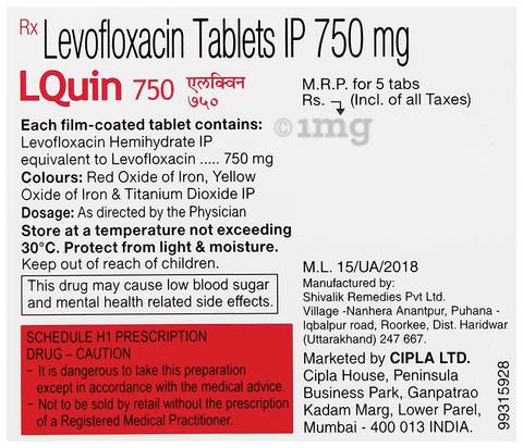Levaquin 750mg tabs