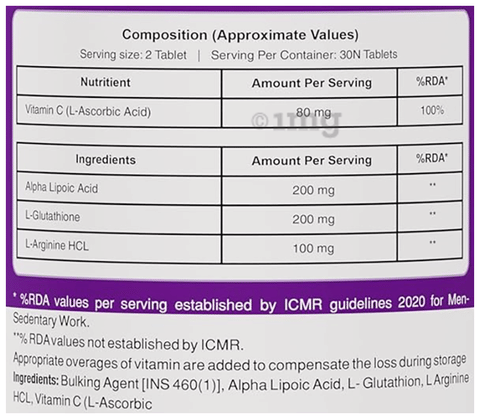 glutathione rda value Maxiliv Injection | Gastrointestinal main image 1