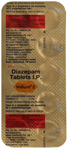 Valium 2mg Tablet image