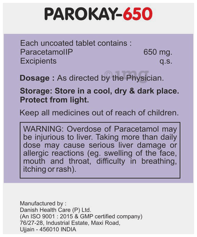 Parokay 650 Tablet image
