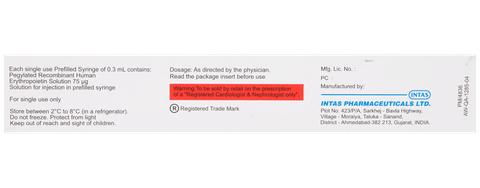 Erypeg 75mcg Injection image
