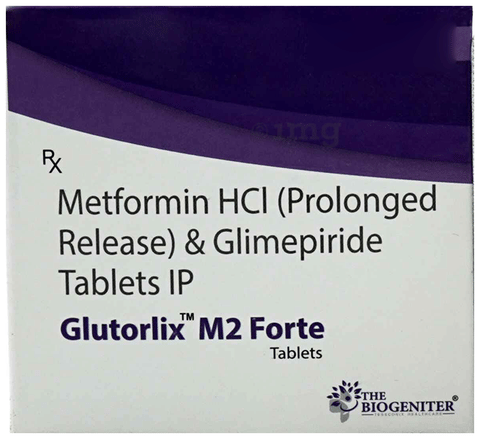 Glutorlix M 2 Forte Tablet PR image Glutorlix M 2 Forte Tablet PR image