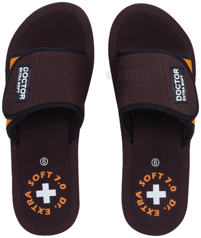 Doctor Extra Soft D 52 Flipflops and House Slippers for Women s Orange 6