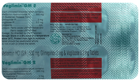 Voglimin-GM 2 Tablet SR image Voglimin-GM 2 Tablet SR image