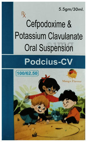 Podcius-CV Oral Suspension Mango