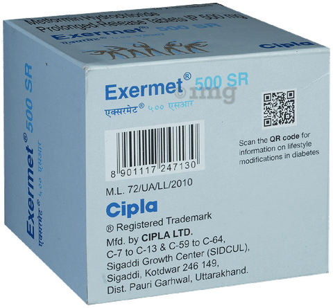 Exermet 500 Tablet PR image