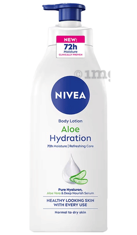 Nivea Aloe Hydration Body Lotion Normal to Dry Skin: Buy pump bottle of  400.0 ml Lotion at   in India | 1mg