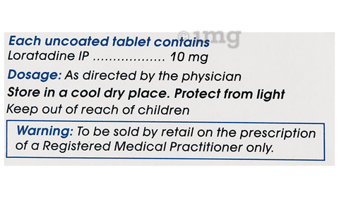 Loratin 10mg Tablet image