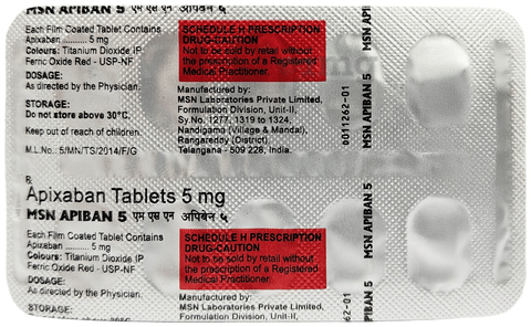 Apiban 5mg Tablet image