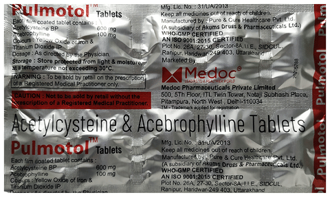 Pulmotol Tablet image