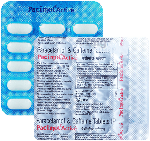 Pacimol Active Tablet image