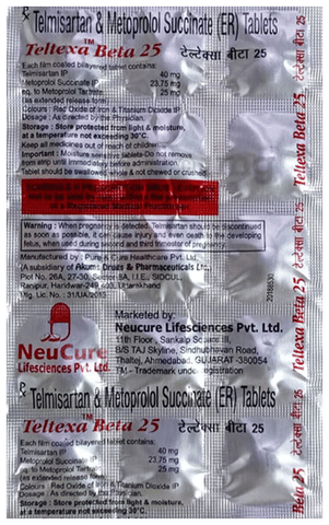 Teltexa Beta 25 Tablet ER image Teltexa Beta 25 Tablet ER image