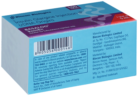 Basalog 100IU/ml Injection