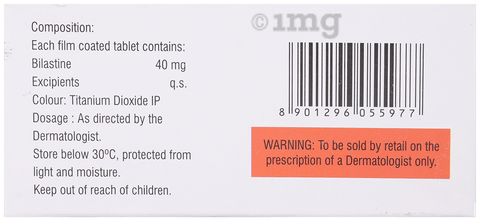 Bilashine 40mg Tablet image