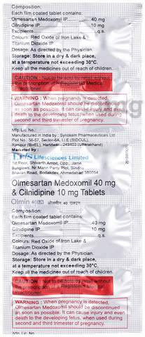 Olmin 40 LN Tablet image