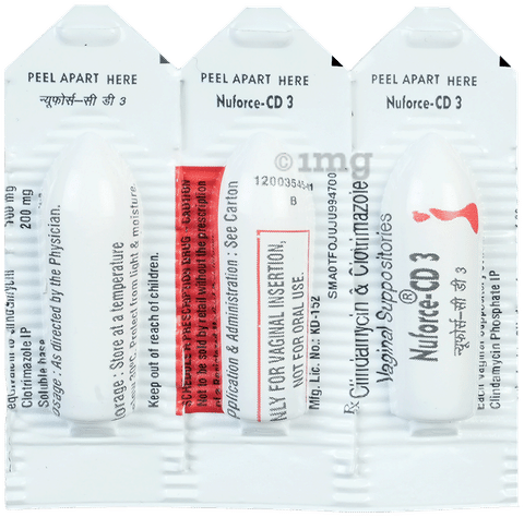 Nuforce-CD 3 Vaginal Suppository image