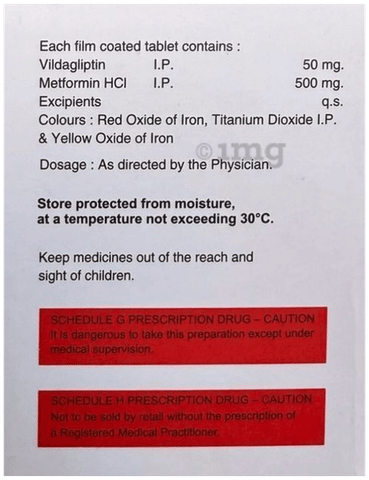 Vildasat M 500 Tablet image Vildasat M 500 Tablet image