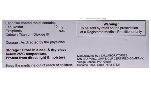 Febixo 40 Tablet image