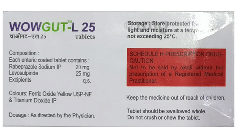 Wowgut-L 25 Tablet image Wowgut-L 25 Tablet image