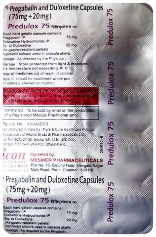 Predulox 75 Capsule image Predulox 75 Capsule image