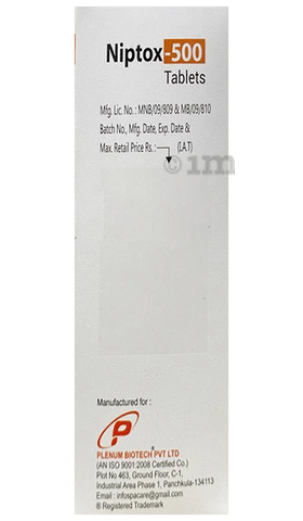 Niptox 500 Tablet image Niptox 500 Tablet image