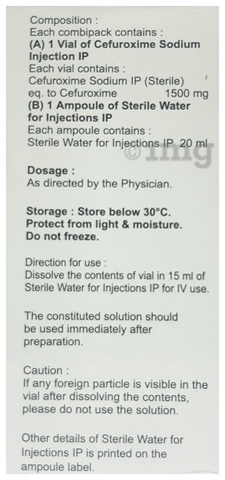 Cefoxive 1.5g Injection